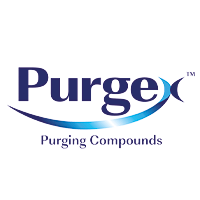 PurgeX-Logo, spezialisiert auf Reinigungsgranulate für Kunststoffe, Effizienz in Produktionsprozessen.